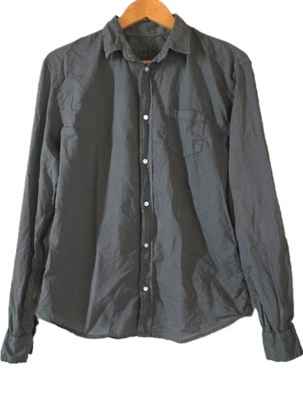 NEW $228 FRANK EILEEN MEN'S LUKE ARMY GREEN COTTON SHIRT SIZE M